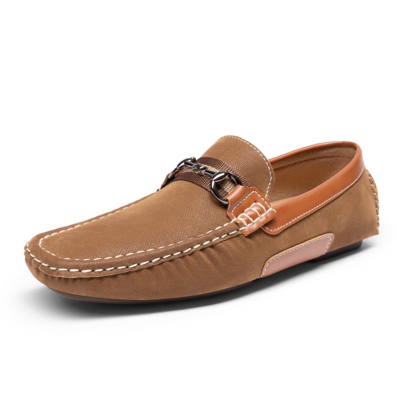 Bruno Marc Men's Driving Penny Loafers Casual Moccasins Shoes,Size 12,Tan - Image 1